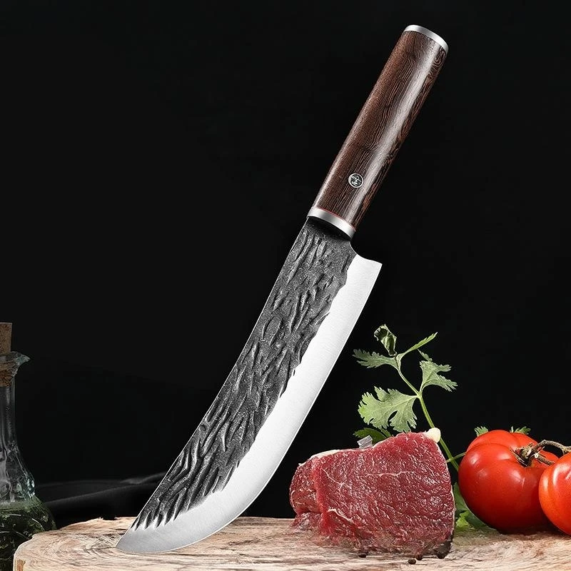 

7-inch stainless steel professional bone knife, chef's meat cutting knife, sharp blade peeling multifunctional slaughtering tool