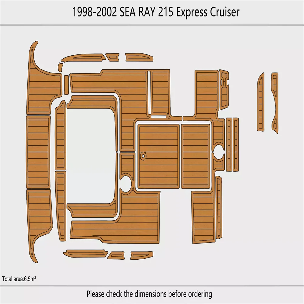 1998-2002 SEA RAY 215 EC Платформа для плавания в кабине 1/4 &quot6 мм Коврик из пенопласта EVA