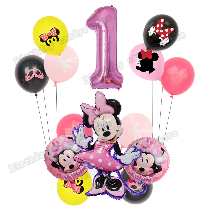 

1Set Mikcey Minnie Mouse 32inch Number Balloons Birthday Party Decorations Baby Shower Kids Party Mickey Balloon Air Globos