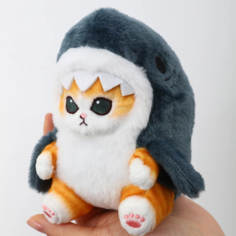 

Cute Shark Cat Fried Shrimp Cat Plush Doll Pendant Dolls Beautiful Room Car Bag Decoration Pendant Christmas Gifts Keychain