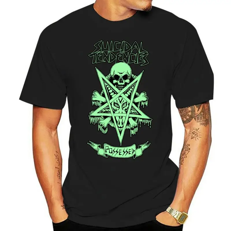 

Suicidal Tendencies - Possessed 80 Edition T-Shirt Black Print T Shirt Summer Style Hot