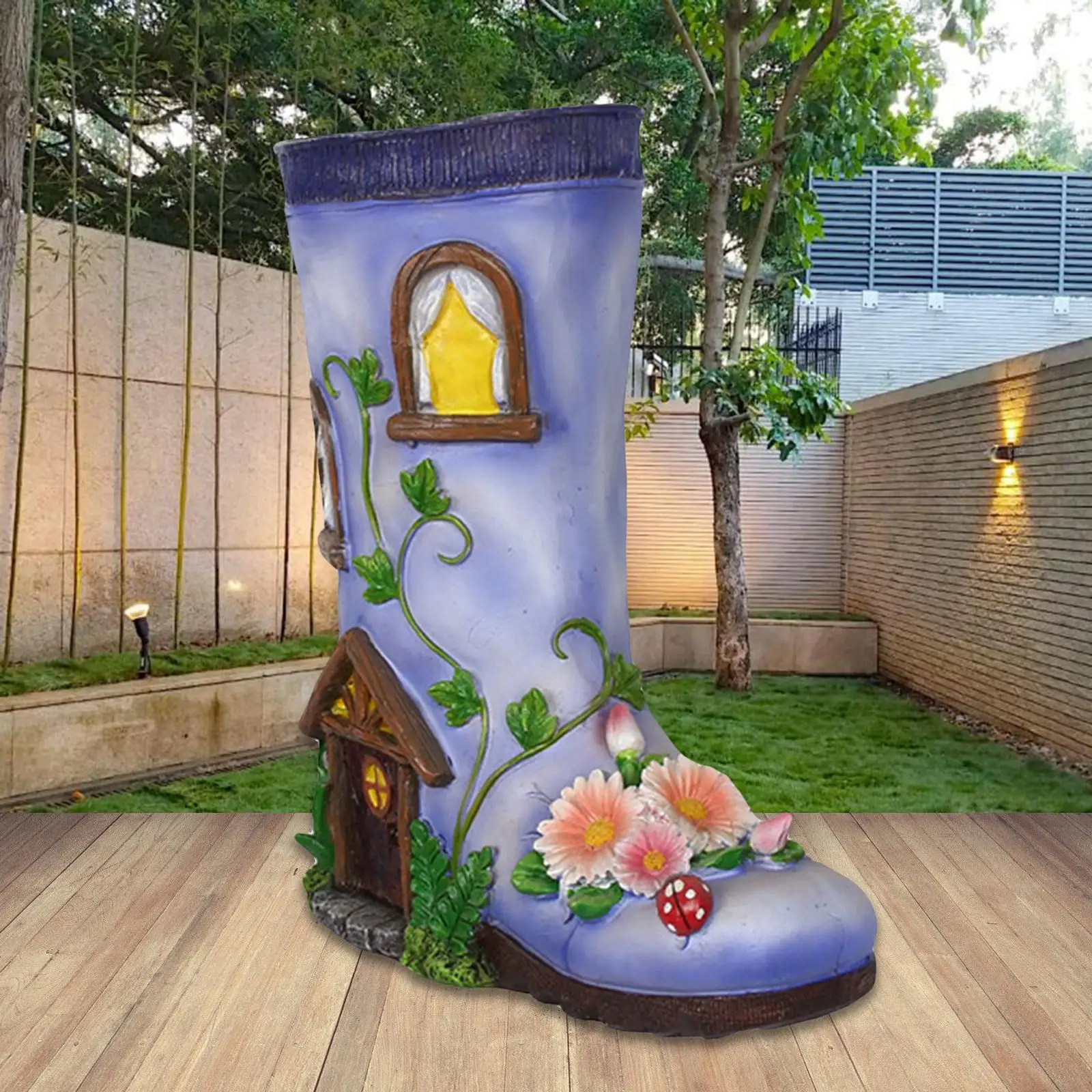 

Садовый уличный Декор сапог домашний цветочный горшок садовые статуи для сада Пасха