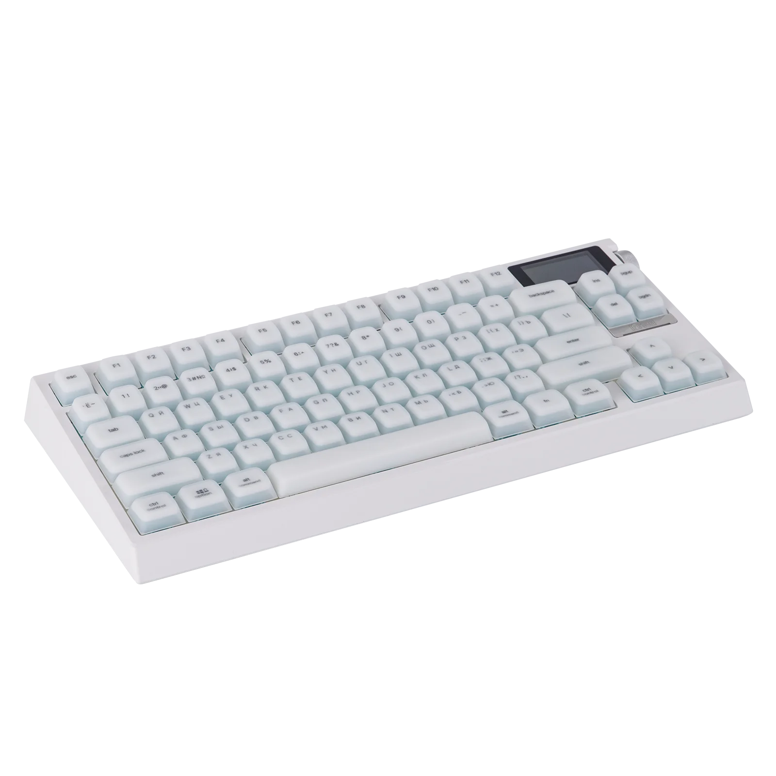Фото Русская раскладка EPOMAKER G84 PRO 80% русская QWERTY ANSI прокладочная механическая клавиатура провод Bluetooth 2.4Ghz №3