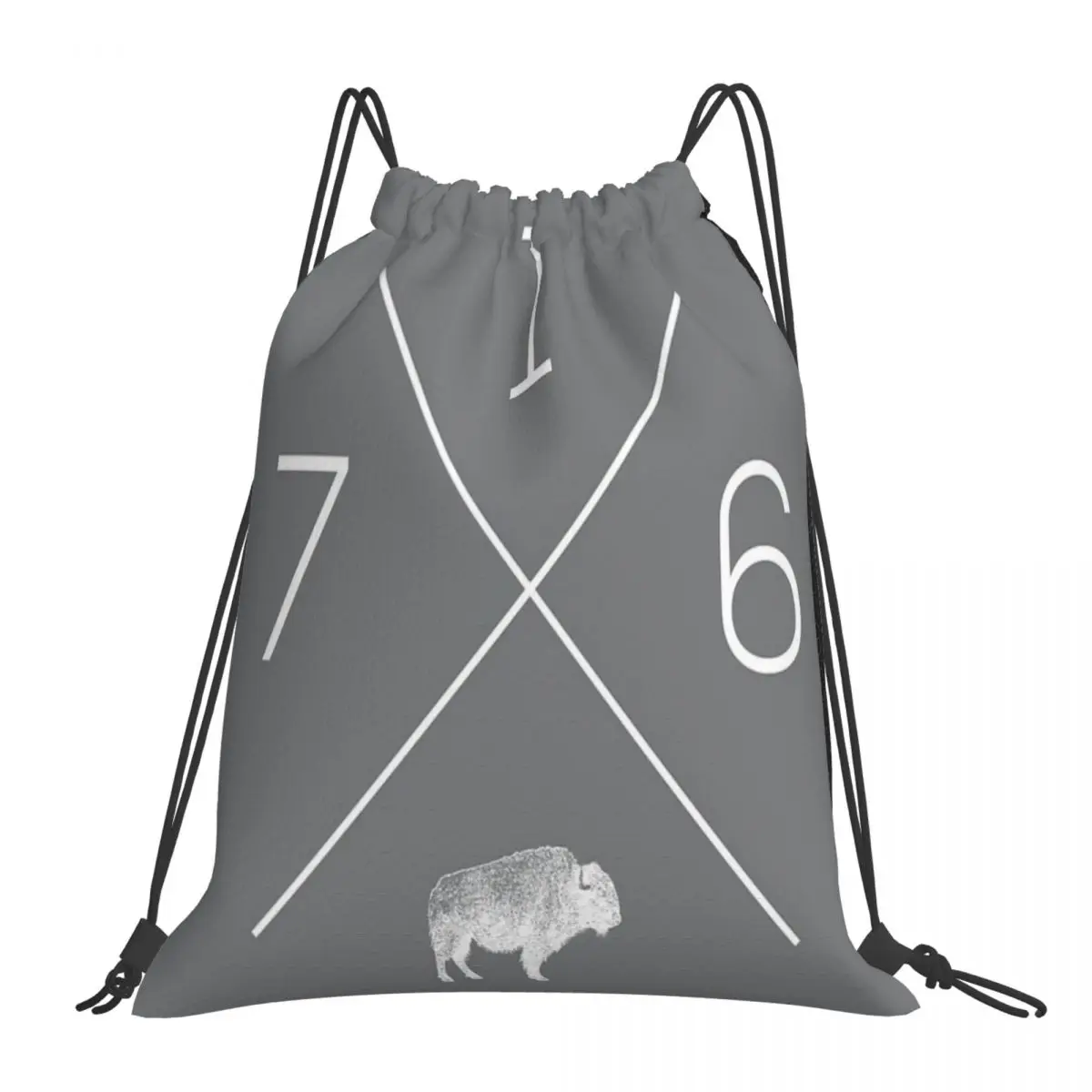 716 Сумки на шнурке Buffalo Ny Grey рюкзаки дорожная кавайная Детская сумка-рюкзак рюкзак