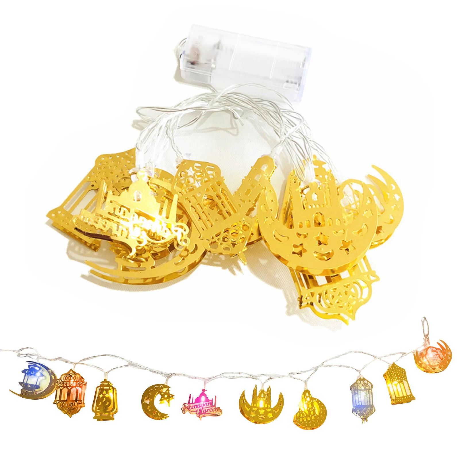 

Ramadan Decoration Color Changing Led String Lights Moon Star Ramadan Kareem Decor Muslim Gift EID Festival Party Supplies