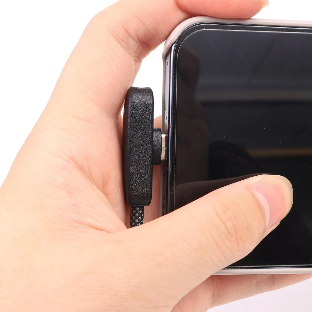 Кабель для быстрой зарядки USB-C 100 Вт 6 А, плоский, 90 см °   Плетеный кабель-зарядка с угловым разъемом для смартфонов, планшетов и ноутбуков (art.: 3920d7da554e9) - 3920d7da554e9