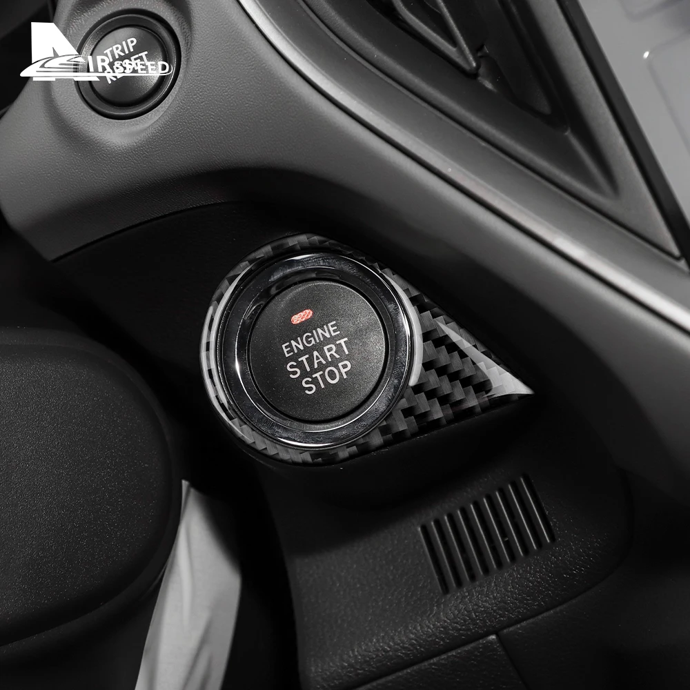 Наклейка из углеродного волокна для Subaru Crosstrek Impreza 2024 кнопки запуска и остановки