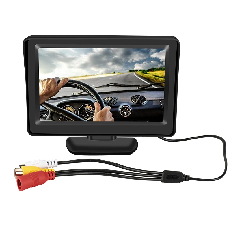 

HD 4.3 Inch Car Monitor Digital Screen Wide Voltage Desktop Car Special Monitor LCD Display Reverse Monitor