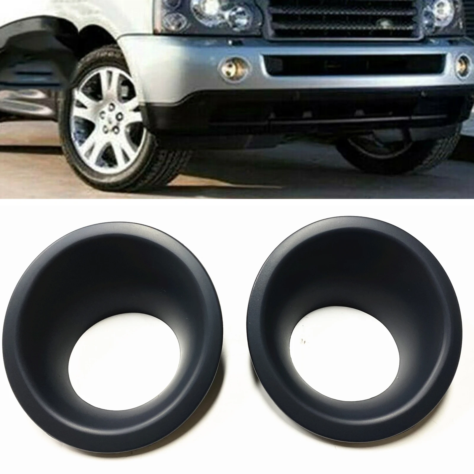 

2PCS Front Bumper Fog Light Bezel Cover For Land Rover Discovery 4 LR4 2010-2014 LR015461 LR015462