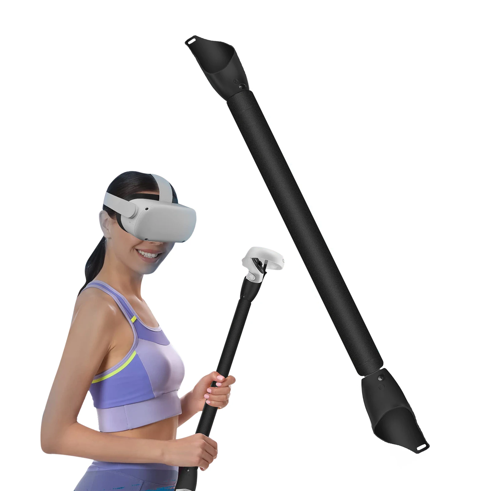 

Long Handles Stand Comfortable Extension Grips For Oculus Quest 1/2 Rift S Controller Playing Beat Saber Game Accessories