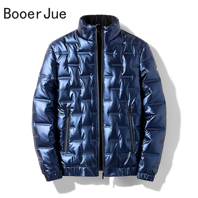 

Bomber Jacket Men's Plus Size 8Xl 140Kg Coat Winter Shiny Jacket Fashion Cotton Parka Men's Coat Men's Cotton