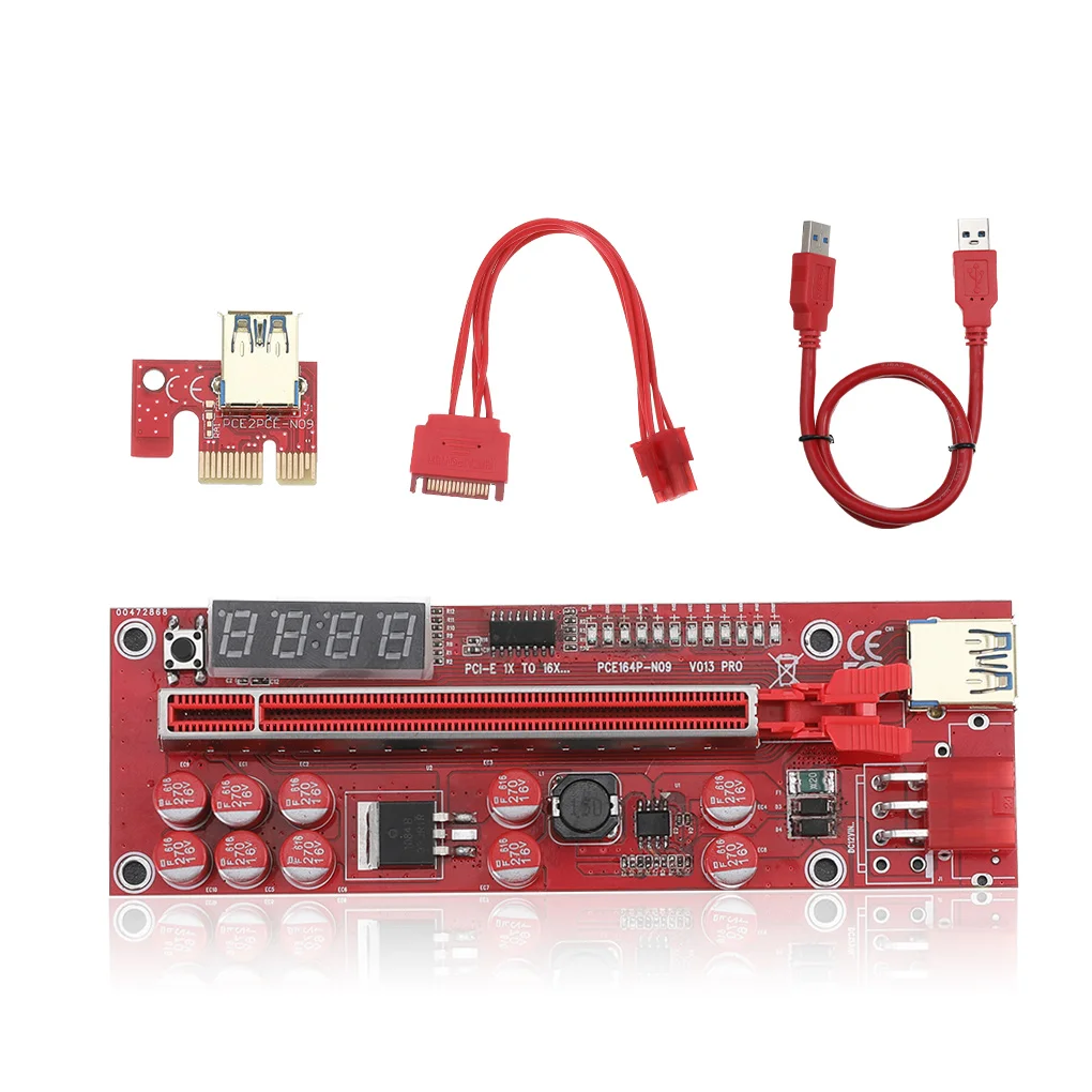 

013 Express PCI-E 1X to 16X Adapter Board USB 3.0 Cable Extender Card Mining Equipment Computer Motherboard Accessories Desktop