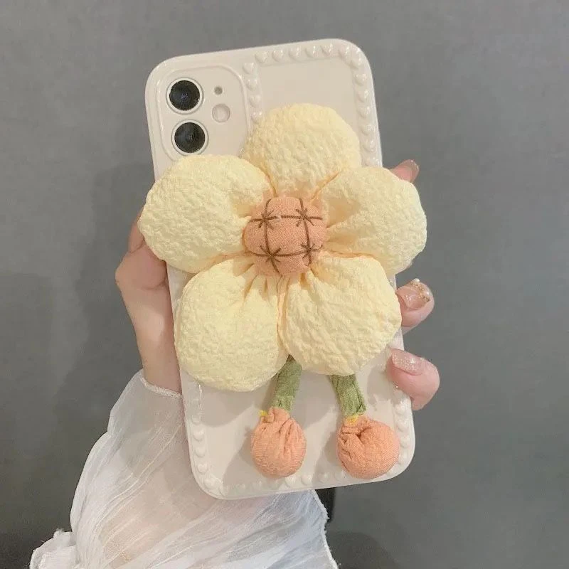 

Cute Sun Flower Phone Case For For iPhone 11 12 13 Mini Pro Max XS X XR 7 8 plus Soft Sweet Phone Case Shockproof Cases Cover