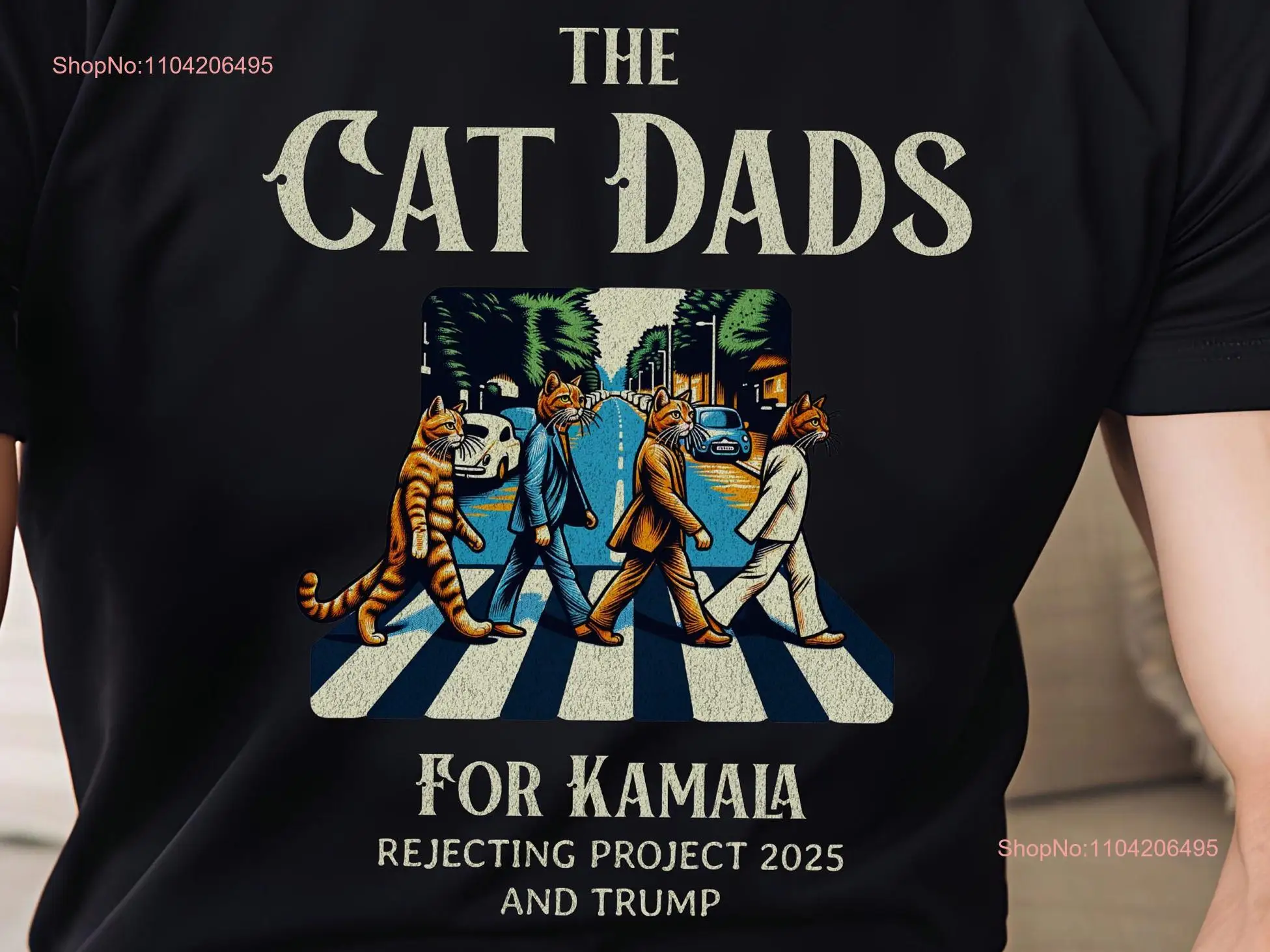 Футболка Cat Dads Voice для Kamala Harris Anti Trump Project 2025 Comfort Colors 1717 футболка с он