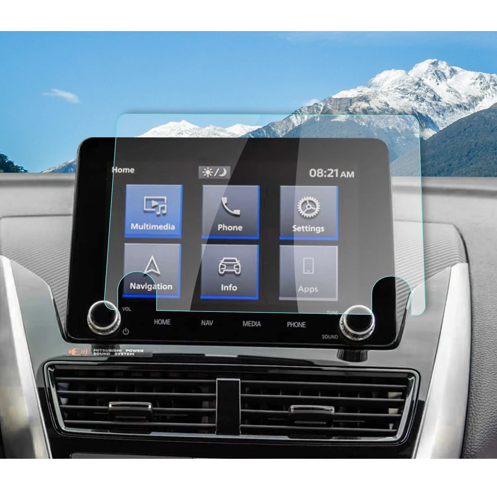 

RUIYA для Mitsubishi Eclipse Cross PHEV GL3W 2020-2023 8-дюймовый автомобиль навигации экран протектор Авто интерьер Mitsubishi Eclipse Cross аксессуары 2023