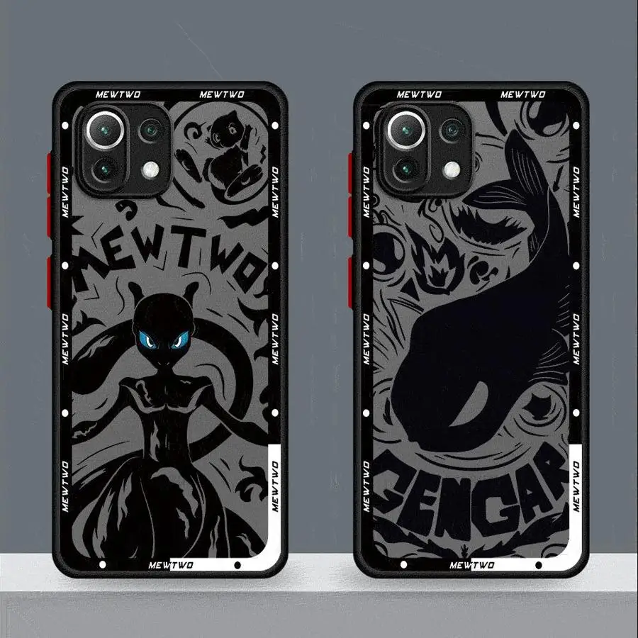 Чехол для телефона Pokemon Gengar Mewtwo Xiaomi Mi 9T Pro 10T 11 Lite 5G 11T 12 12X 12T 13 14