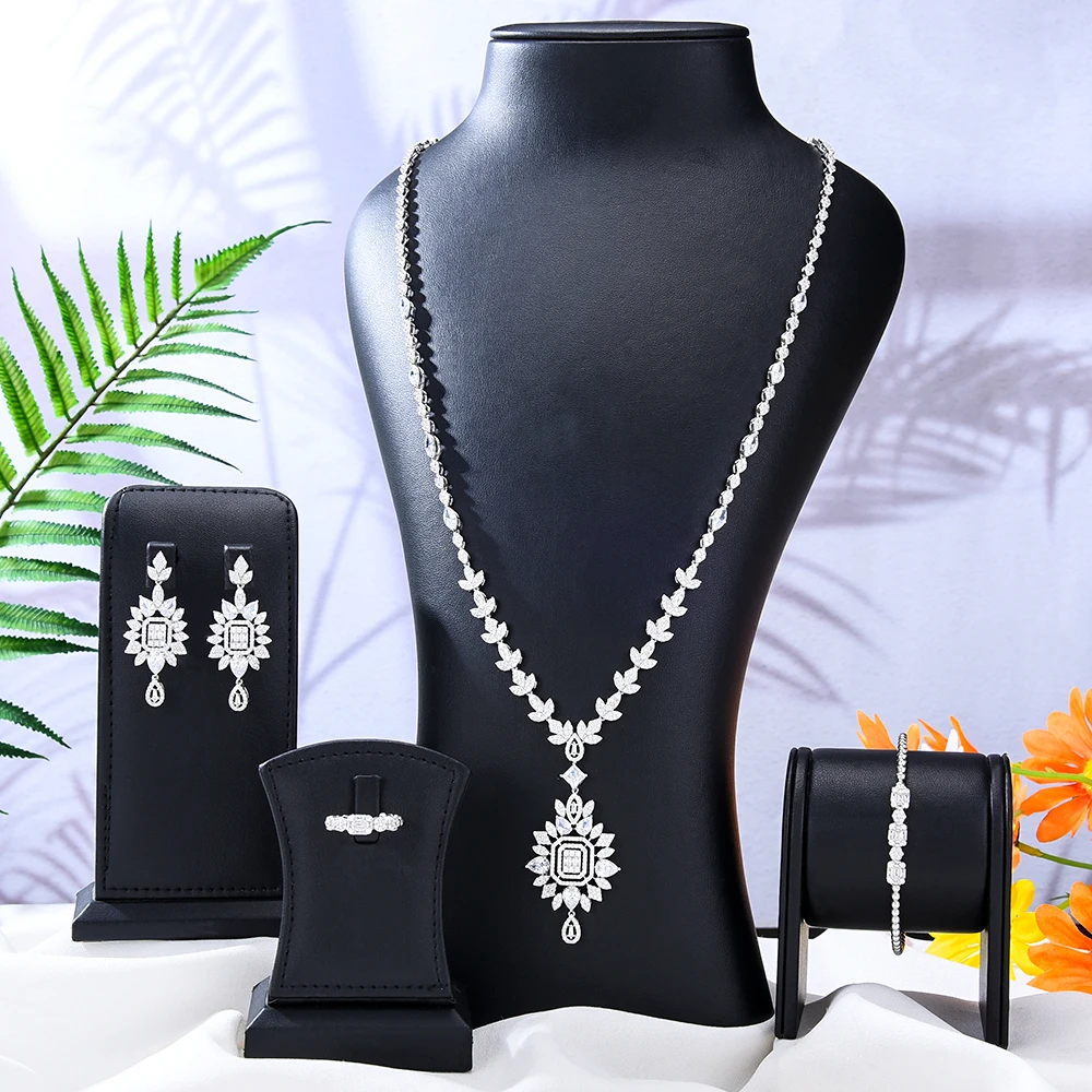 

GODKI большая модная Роскошная водослива, набор украшений для женщин, Свадебная вечеринка, полный циркон, Дубай, Свадебный комплект ювелирных изделий