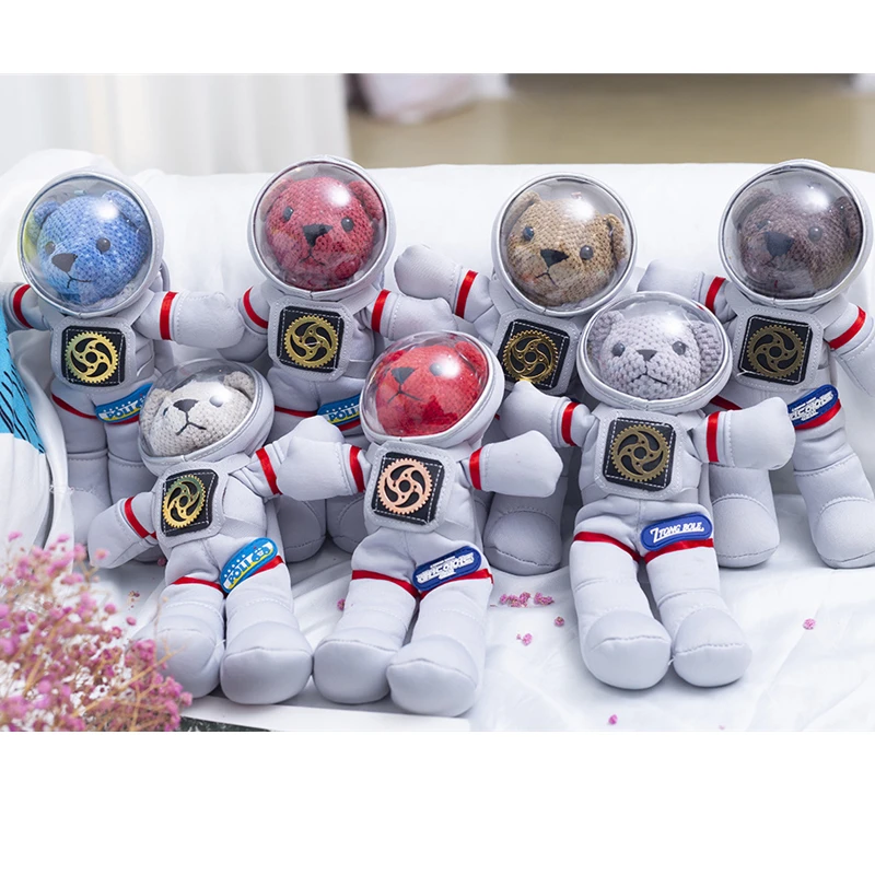 

Новинка креативный космический костюм ананас медведь плюшевая кукла милая Сетка Красный мультяшный астронавт брелок Подвеска детский подарок на день рождения игрушки