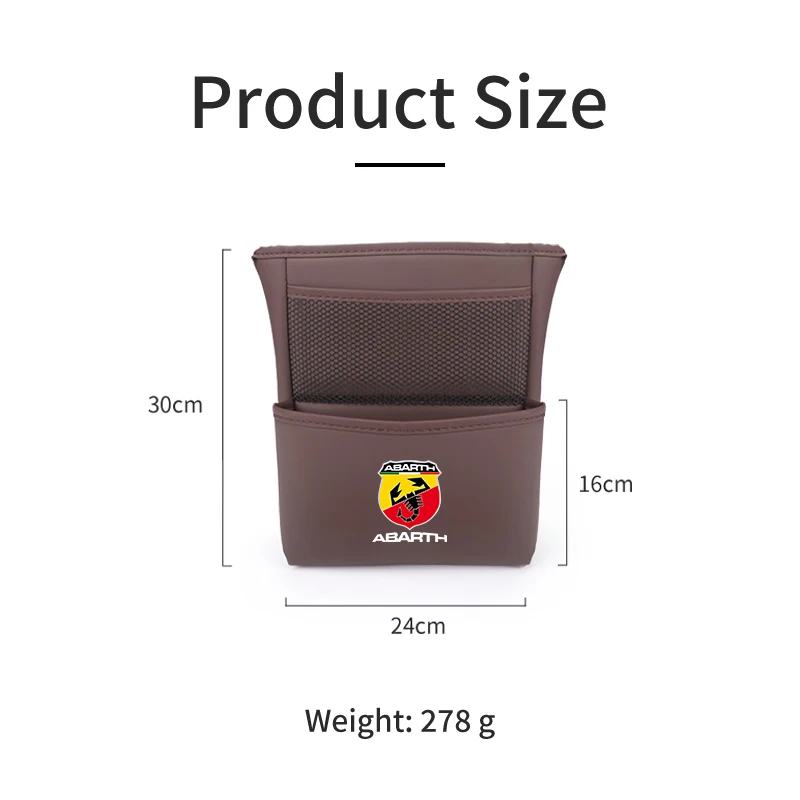 Сумка-держатель для автомобильного сиденья кожаная сумка хранения Fiat Grande Punto Abarth