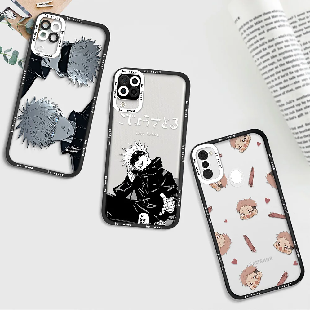

Clear Anime Jujutsu Kaisen Phone Case for Samsung A12 A11 A21S A71 A32 4G A52 A52S A53 5G A72 S22 Plus S22Ultra Soft Back Fundas