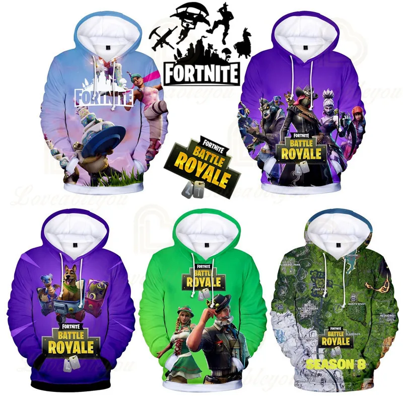 

Fortnite Men and Women Anime Battle Royale Hoodie Birthday Gift Boys Girls 3D Victory Thin Hoodie Hero Hoodie Kids Game