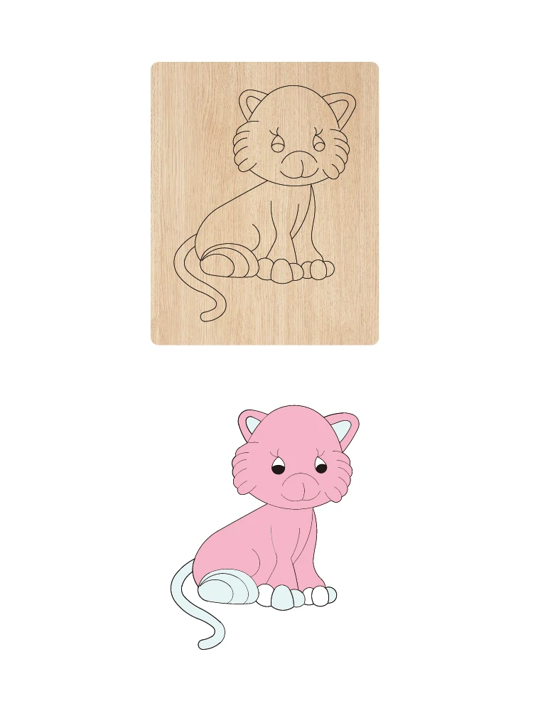 SCS235 Инструмент для автомобильного телефона Cat Деревянный режущий нож