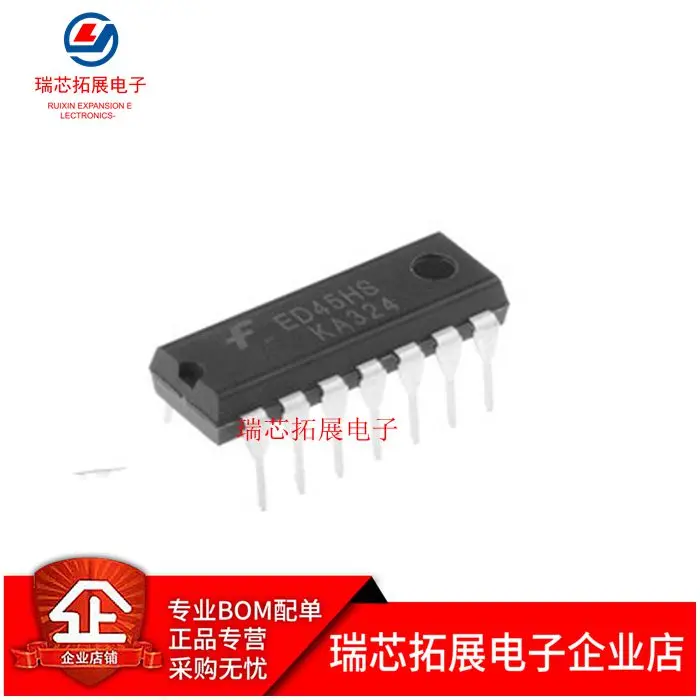 

30pcs original new KA324 KA324A four-operational amplifier IC dual-pin DIP