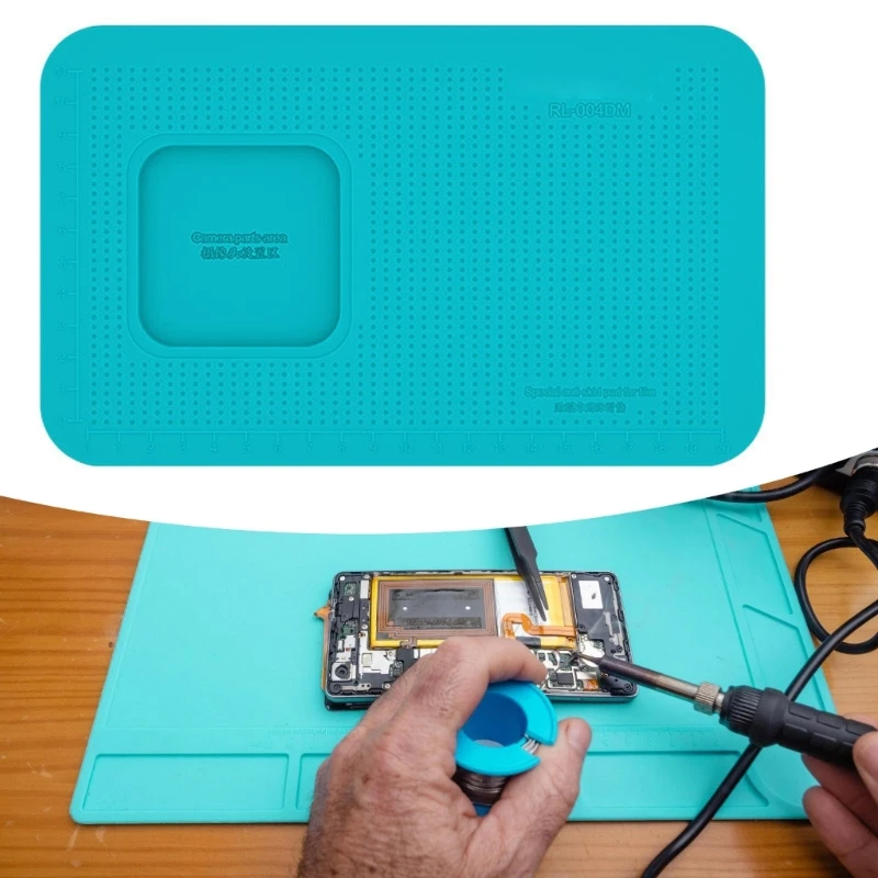 Силиконовый нескользящий коврик для установки защитной пленки безопасного