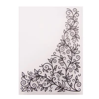 flowers vines background plastic embossing folders template for diy scrapbooking crafts making album card holiday decoration