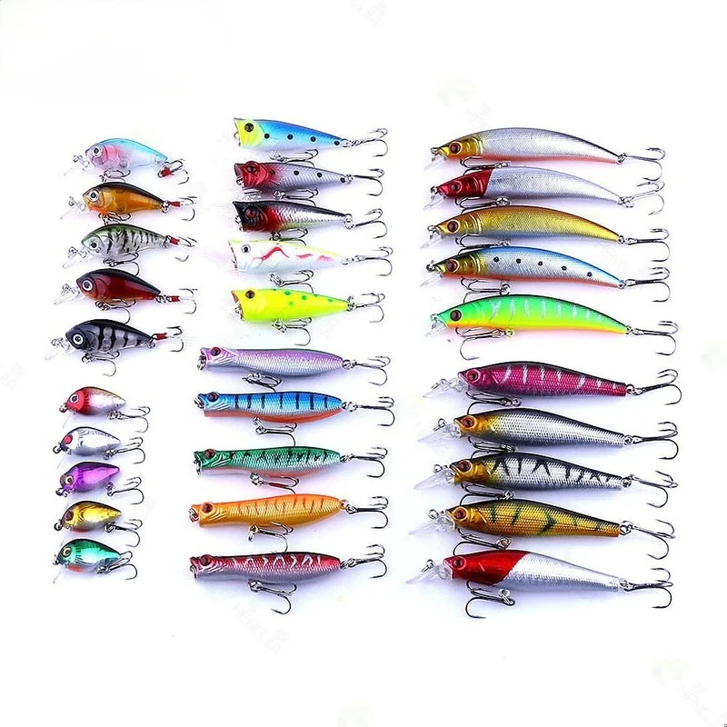 

1 Pcs Hard Bait Fake Set 30 In 6 Sizes Luya Bait Set/Fishing Accessories