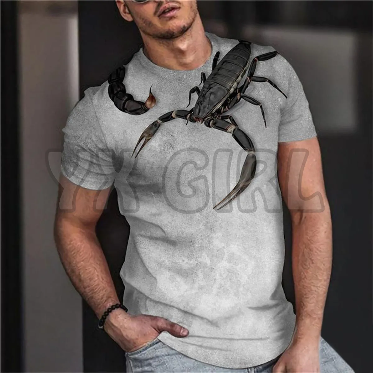 

2022 Summer Fashion Men t shirt Animal Print Scorpion 3D All Over Printed T Shirts Tee Tops shirts Unisex Tshirt