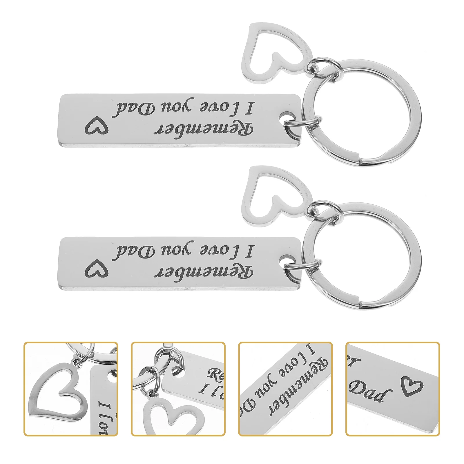 

Keychain Day Gift Dad Fathersfather From Daughter S Stepdad Key Gifts Daddy Pendant Chain