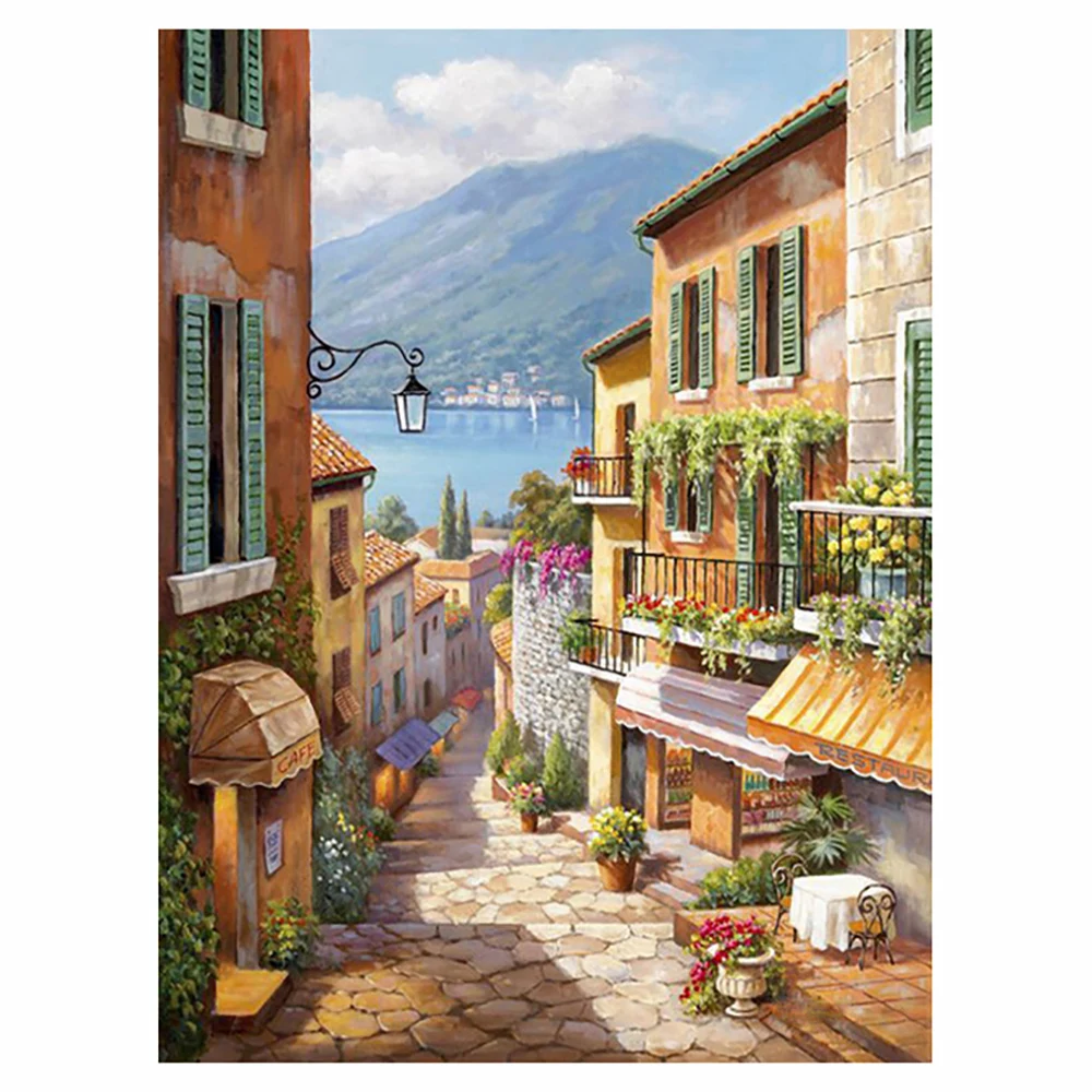 

5D DIY Diamond Painting Street scenery Full Square/Round Rhinestone Hobby Crafts Mosaic Handmade Gifts Cross Stitch Home Decor