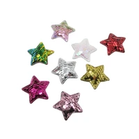 glitter paillette pads patches star padded appliqued for diy handmade kawaii children hair clip accessories hat shoes