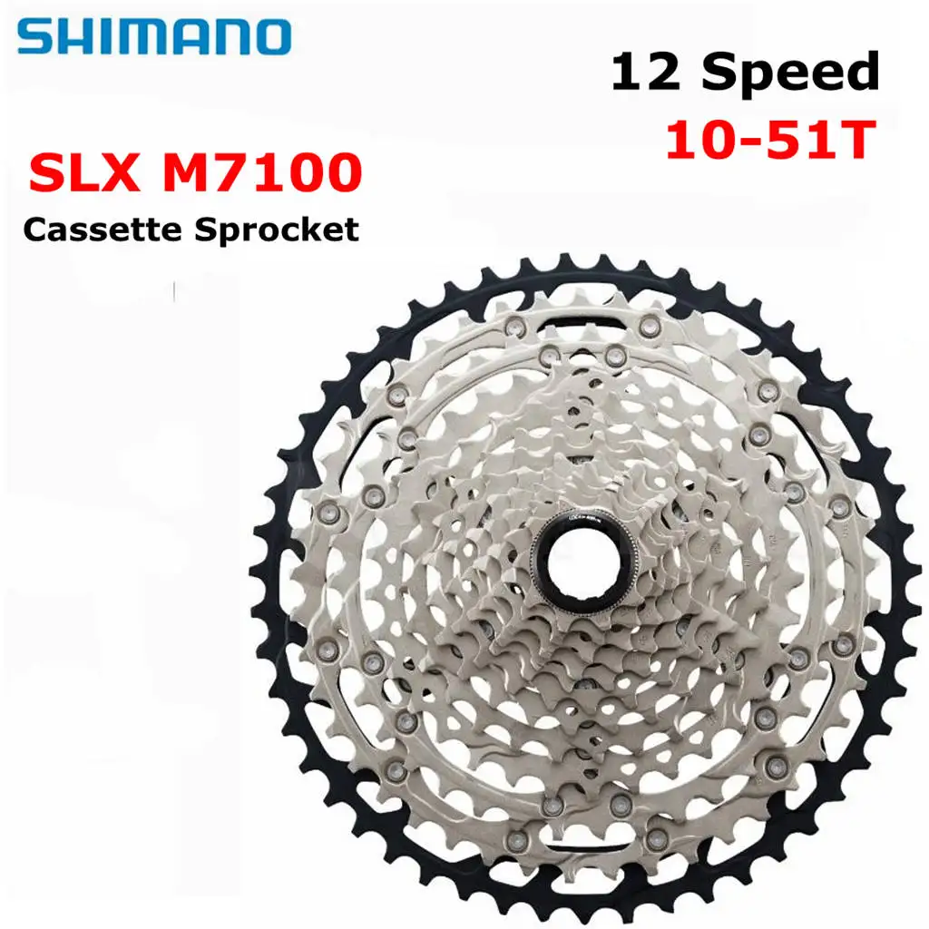 

Shimano SLX M7100 12v MTB Cassette Sprocket - HYPERGLIDE+ - 12-Speed 10-45T, 10-51T Original Parts
