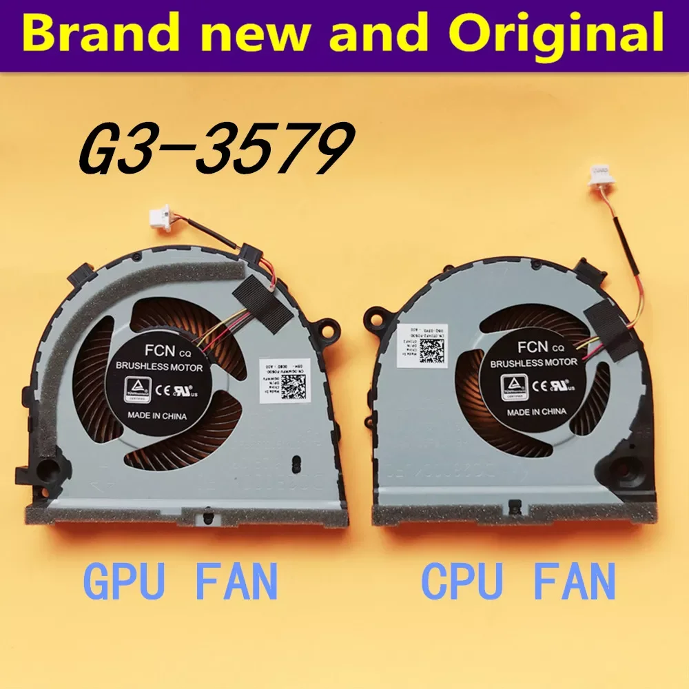 

New orignal CPU GPU FAN for Dell G3 G3-3579 3779 15 5587 series cooling fan cooler 0TJHF2 TJHF2 0GWMFV GWMFV
