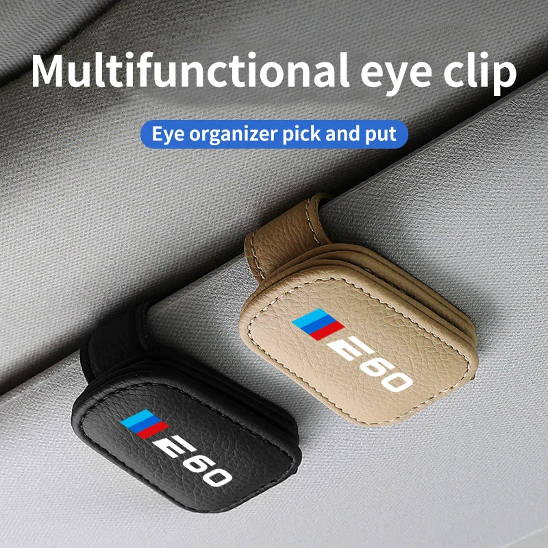 

Автомобильный держатель для солнцезащитных очков для BMW E60, многофункциональный зажим для очков, зажим для купюр, автомобильные аксессуары, ...