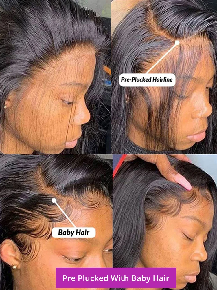 Парик женский из натуральных волос 30 дюймов 360 HD