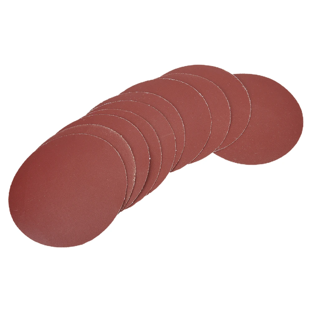 

10pcs 4inch Sandpaper Disc Kit Polishing Wheel With Abrasive Polish Pad Plate For Rotary Sander Tool 40/60/100/120/240 Grit