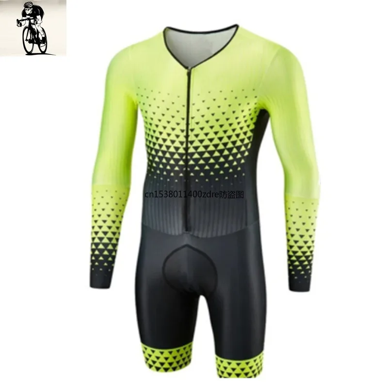 

Cycling Jerseys Long Sleeve Jumpsuit Drysuits Pro Team Bicycle Clothing With Zipper 2022 The Latest Triathlon Skinsuits For Men