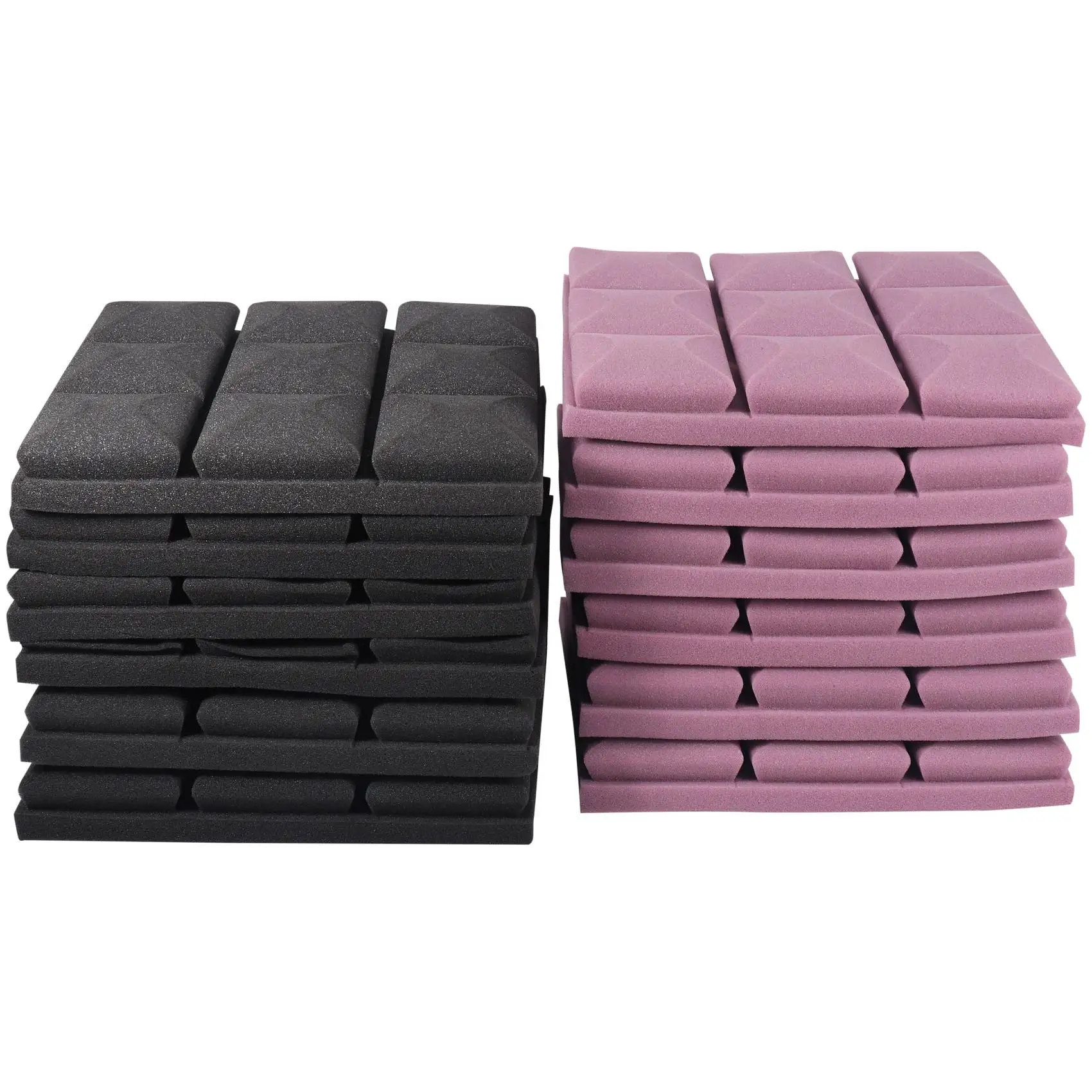 

12Pcs Acoustic Soundproof Foam,Acoustic Panels Foam Tiles with High Density Cancelling Foam for Recording Studio