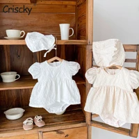 criscky baby clothes girl dress for 0 2y summer cotton embroidery newborn girl clothes kids girl clothing baby girl outfits