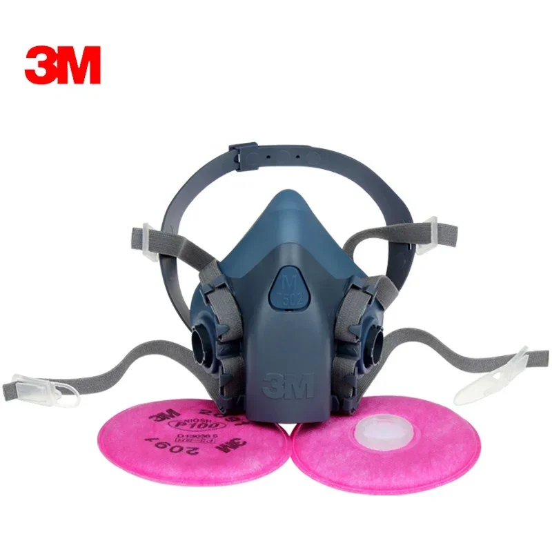 Фильтр частиц 3M 2097 P100 с противогазом 7502 серия респираторов защита от покраски