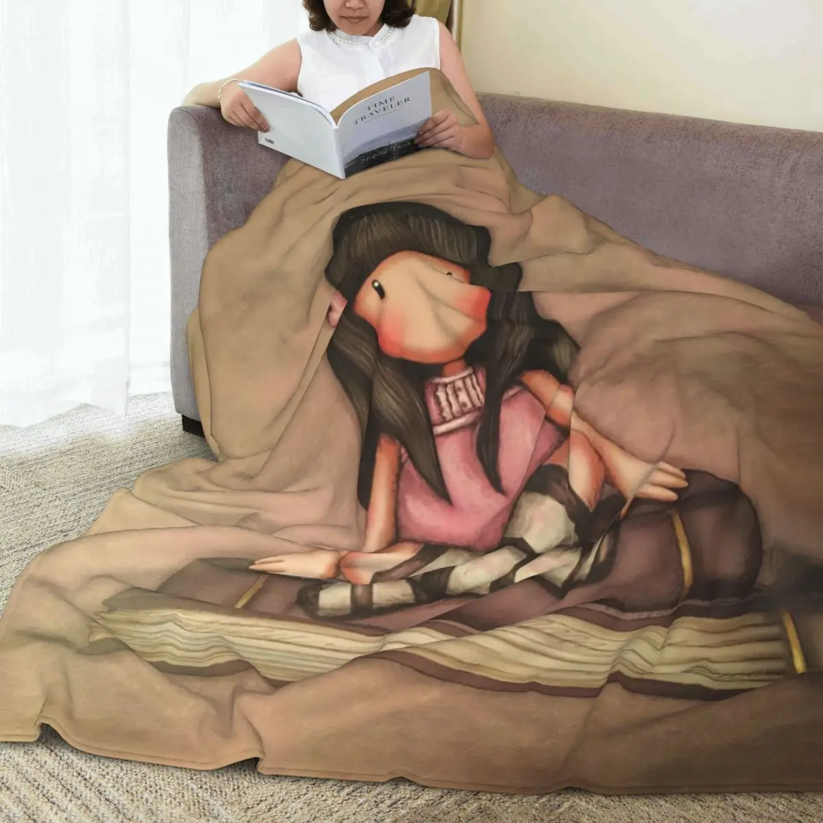 Кукольные одеяла S-Санторо Gorjuss милые Мультяшные супер теплые с флисовой