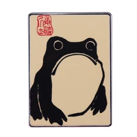c2855 cute frog hard enamel pins japanese frog metal brooch pin collect badge accessories
