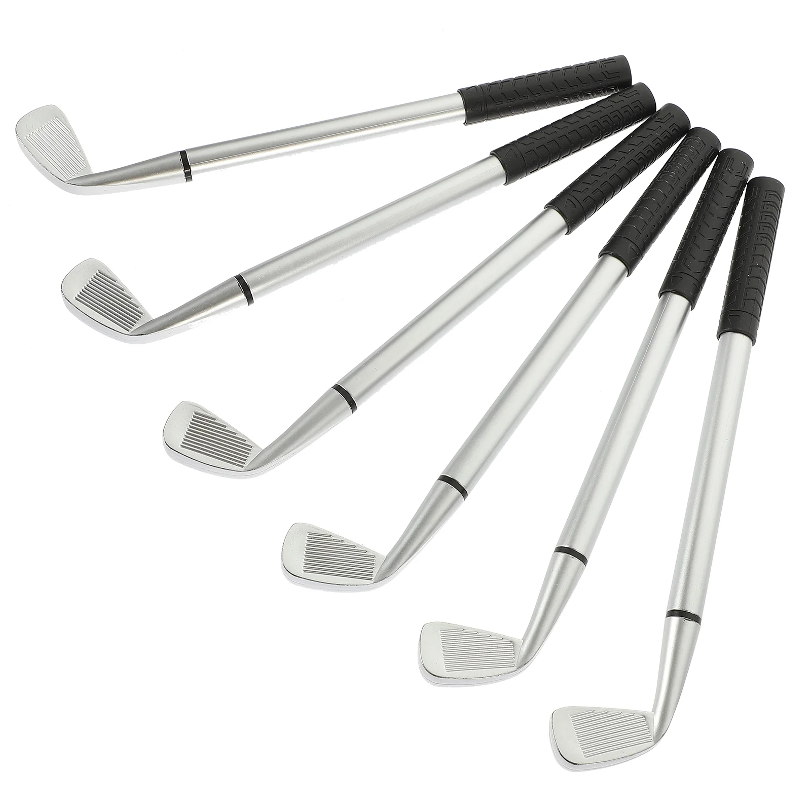 

6 Pcs Golf Styling Pen Metal Golfing Ballpoint Mens Gift Prop Aluminum Alloy Interesting Game Desk Stationery Office