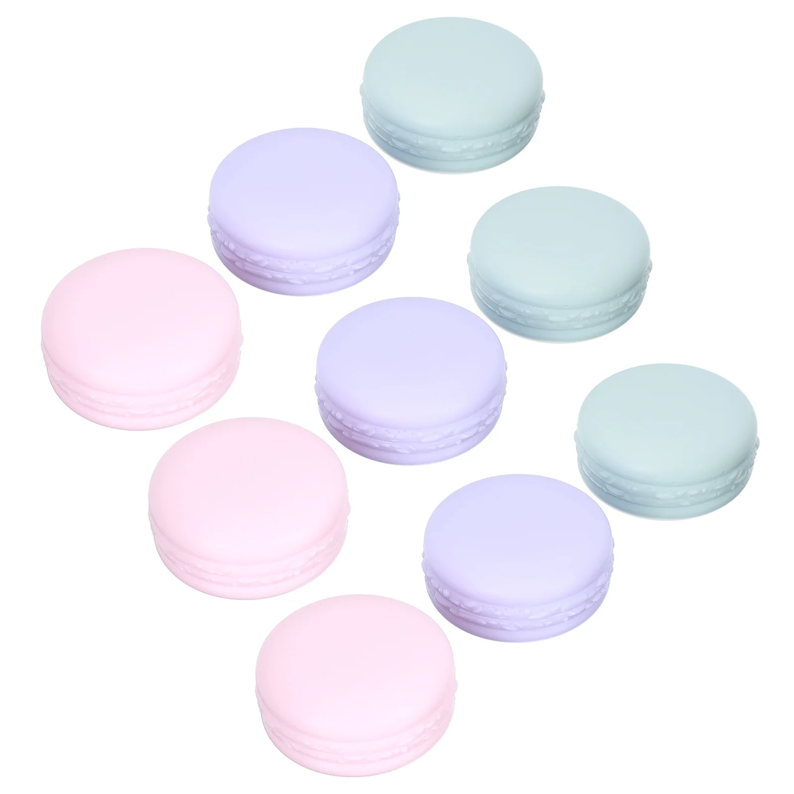 

30Pcs Lip Eye Mask Cases Cream Jars Macaron Color Cream Cases for Trip Cream