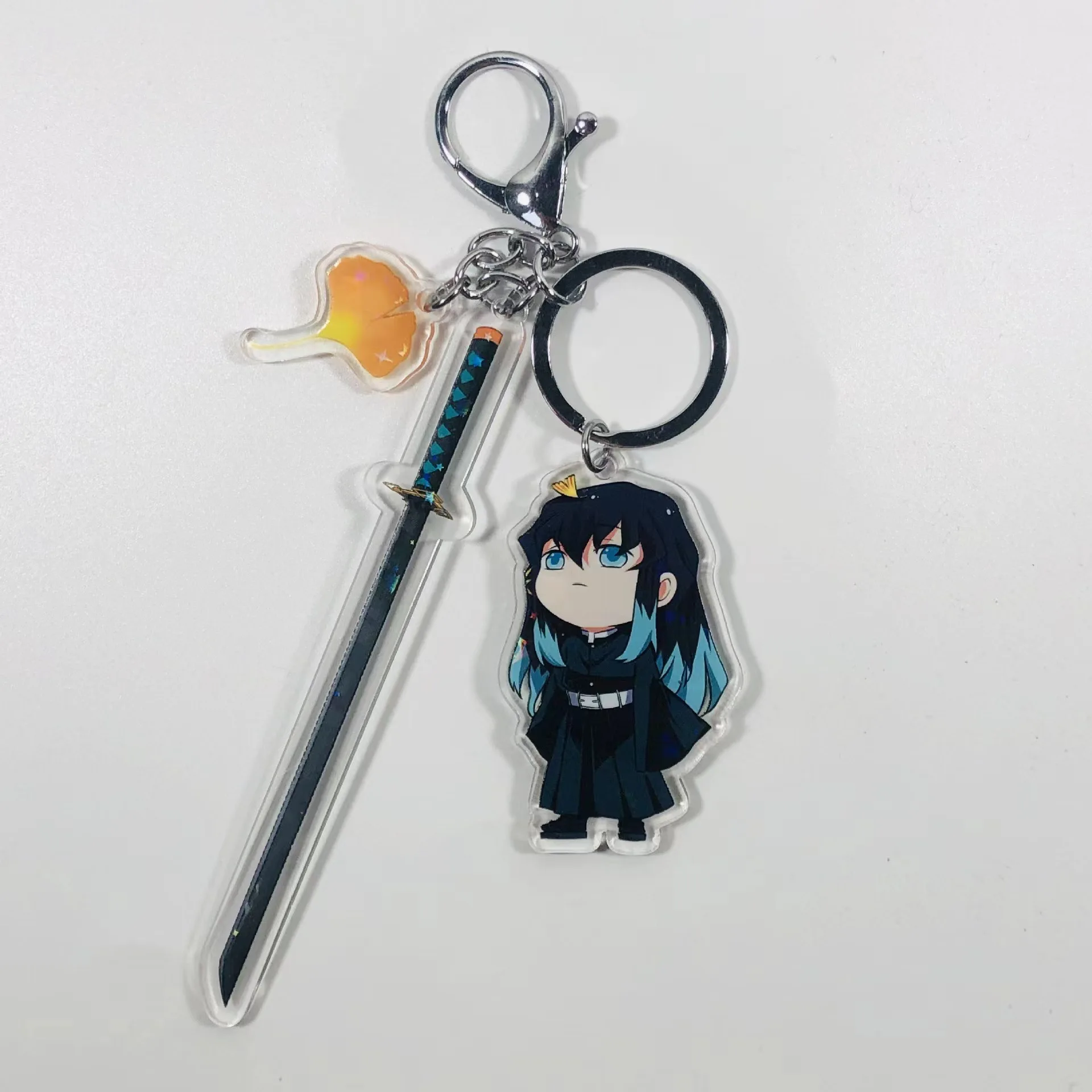 Самурайский брелок Anime Sakamaki Ayato Kanato Laito Shu Reiji Subaru Mukami Ruki Samurai Kimono Rubber Keychain
