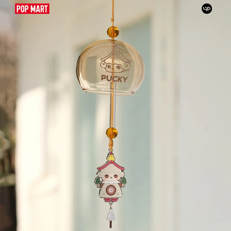 Фото POP MART PUCKY Home Time Series Подвески с колокольчиками Слепая коробка Mystery Box Кукла Милая аниме-фигурка Украшения Коллекция Подарок №3