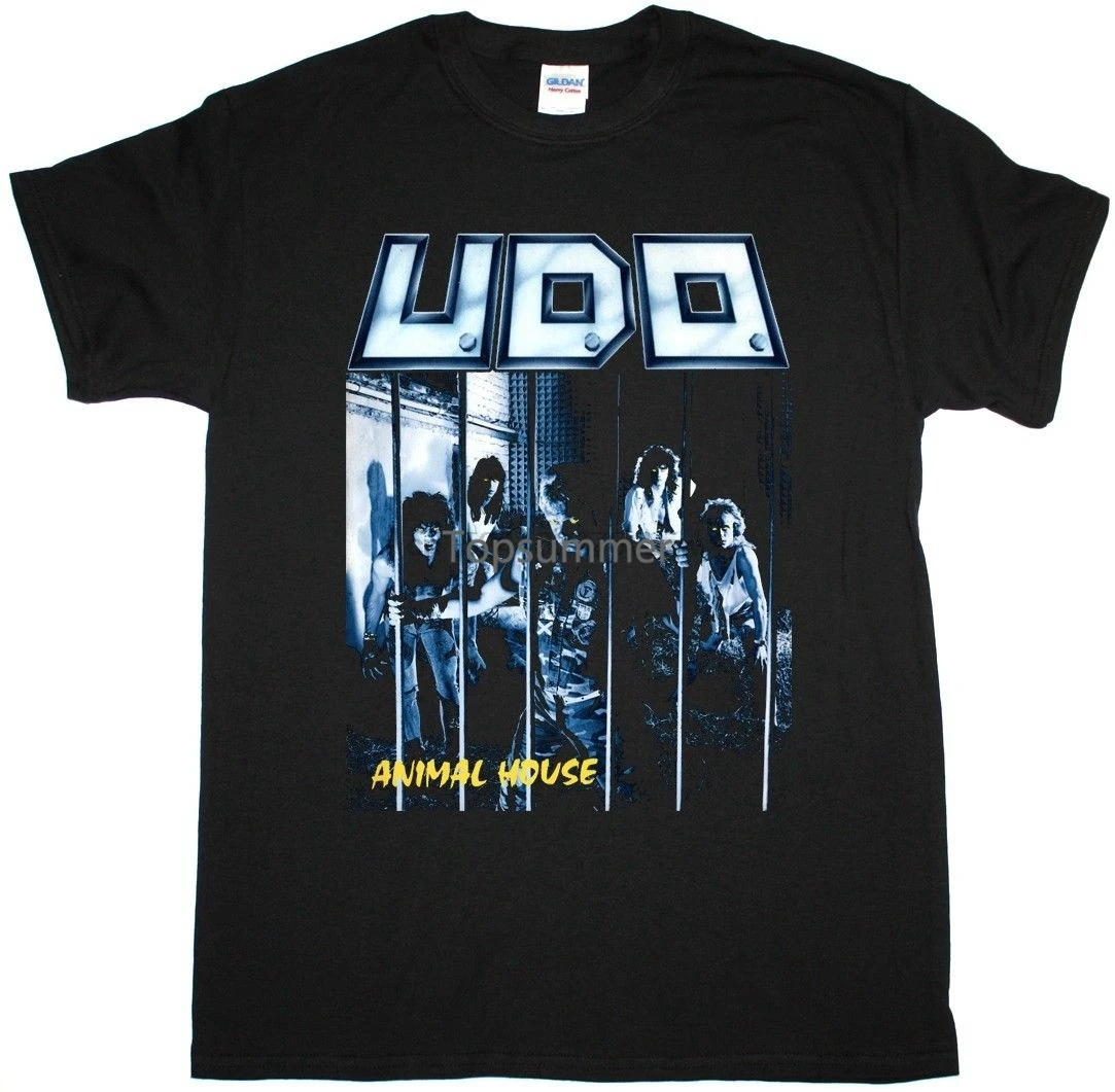 

Футболка U D O с изображением животного дома из тяжелого металла Udo Saxon Accept Runninger Wild New Black, хлопковая футболка, модная футболка, бесплатная доставка